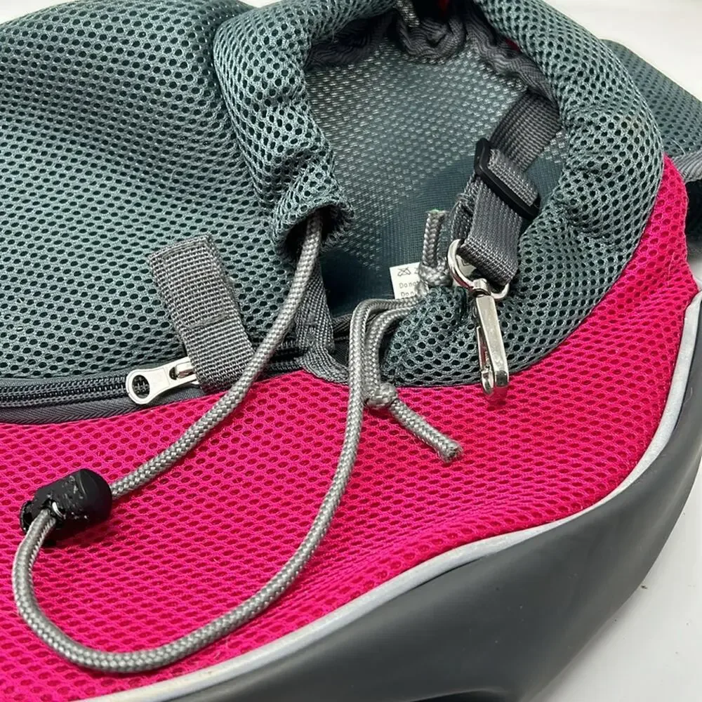 Pet Dog Sling Carrier, Breathable Mesh Portable Pet Sling Shoulder Strap Small